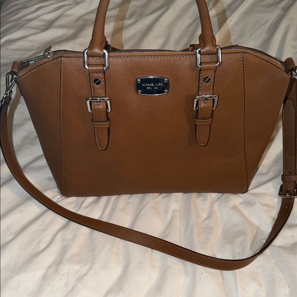 Michael Kors Tan Leather Satchel